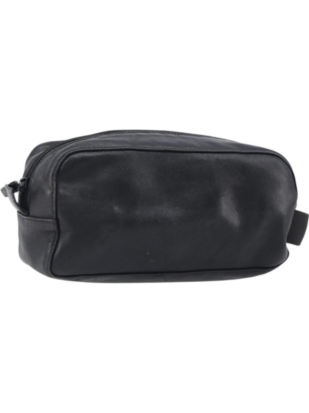 GUCCI Pouch Leather Black Silver 039 0974